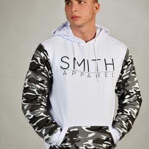 Bear Hoddie - Fehér/Camo